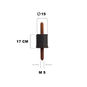دمپینگ طول 17mm پیچ M5