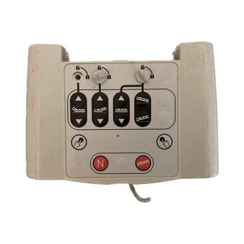 ریموت کنترل (هندست) تخت بیمارستانی چهار شکن قفل دار (بدون سیم) (DEWERT) مدل (37041)