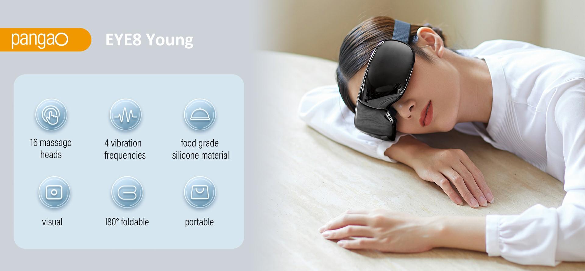 دستگاه ماساژور چشم هوشمند ویبره با موسیقی مدل (Pangao EYE8 YOUNG)(بلوتوث) دستگاه ماساژور چشم هوشمند ویبره با موسیقی مدل (Pangao EYE8 YOUNG)(بلوتوث)